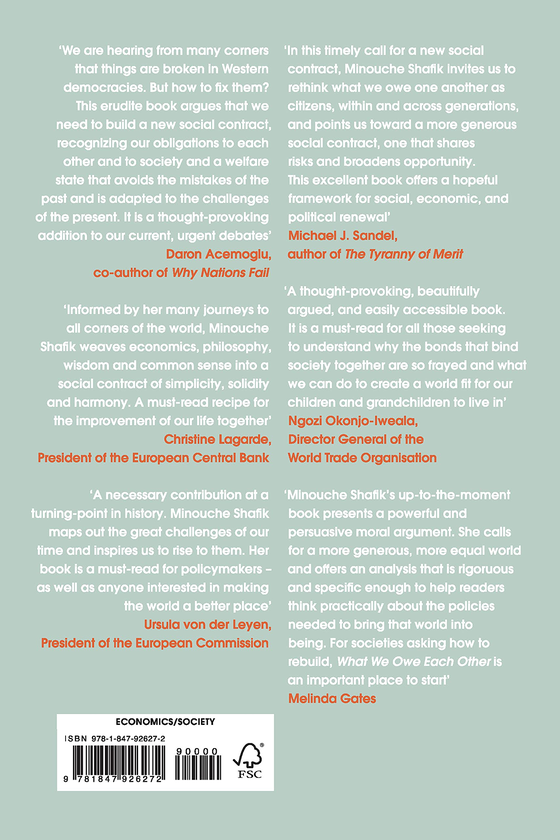 Бумажная книга «What We Owe Each Other. A New Social Contract», автор Минуш Шафик - фото №1
