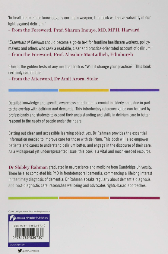 Бумажная книга «Essentials of Delirium. Everything You Really Need to Know for Working in Delirium Care», автор Шибли Рахман - фото №1