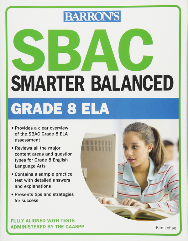 Паперова книга «SBAC Grade 8 ELA: Smarter Balanced», автор Кiм Лозе - фото №1