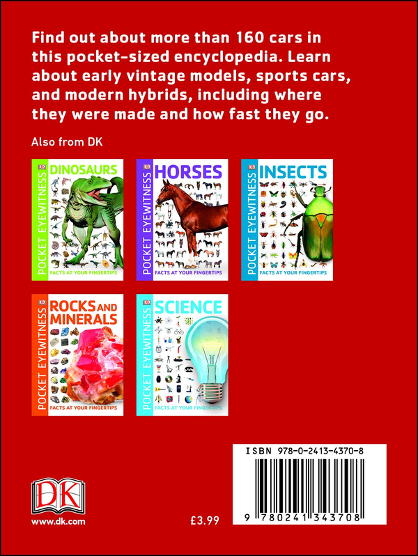 Паперова книга «Pocket Eyewitness Cars. Facts at Your Fingertips» - фото №1