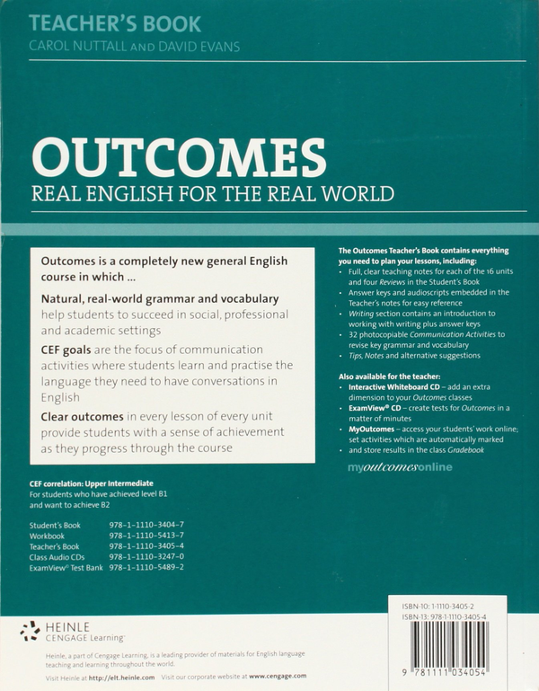 [object Object] «Outcomes: Teacher's Book: Upper Intermediate», автор Хью Деллар - фото №2 - мініатюра