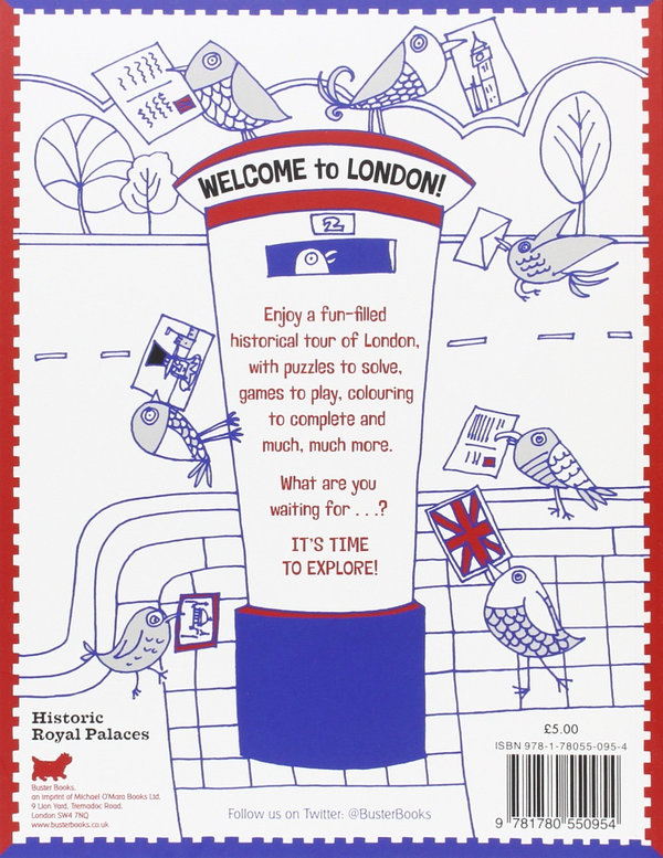 Паперова книга «The London Activity Book. With palaces, puzzles and pictures to colour», автор Еллен Бейлі - фото №1