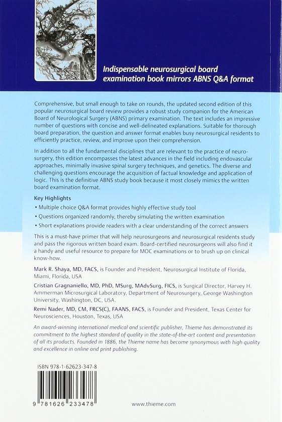 [object Object] «Neurosurgery Practice Questions and Answers», авторов Марк Шайя, Кристиан Гагнаньелло, Реми Надер - фото №2 - миниатюра