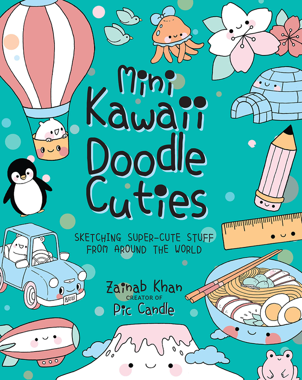 Паперова книга «Mini Kawaii Doodle Cuties», автор Зайнаб Хан - фото №1