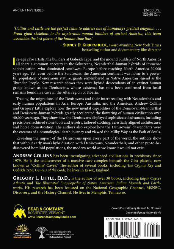 Паперова книга «Denisovan Origins: Hybrid Humans, Goebekli Tepe, and the Genesis of the Giants of Ancient America», авторів Ендрю Коллінз, Грегорі Літтл - фото №1