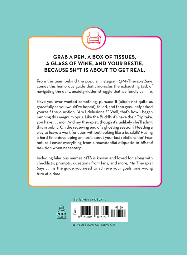 Паперова книга «My Therapist Says. Advice You Should Probably (Not) Follow» - фото №1