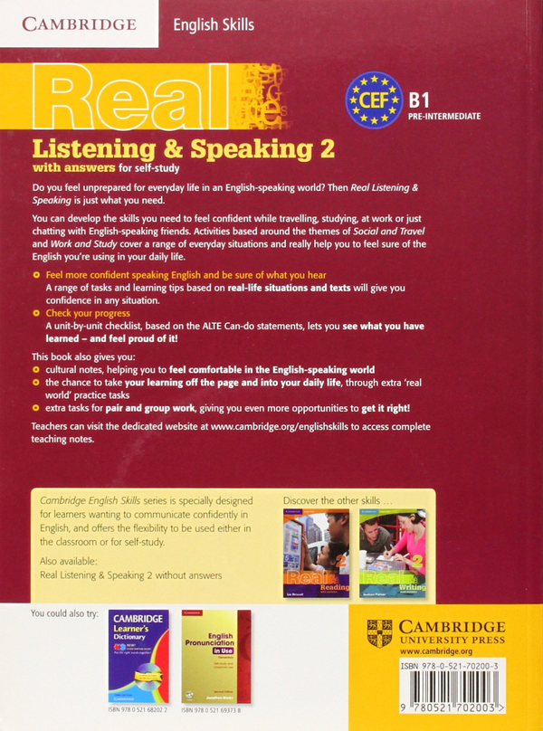 [object Object] «Cambridge English Skills Real Listening and Speaking 2 (+CD)», автор Салли Логан - фото №2 - мініатюра