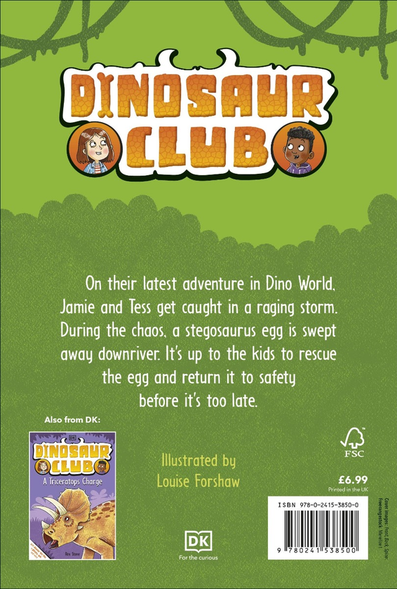 Бумажная книга «Dinosaur Club. Saving the Stegosaurus», автор Рекс Стоун - фото №1