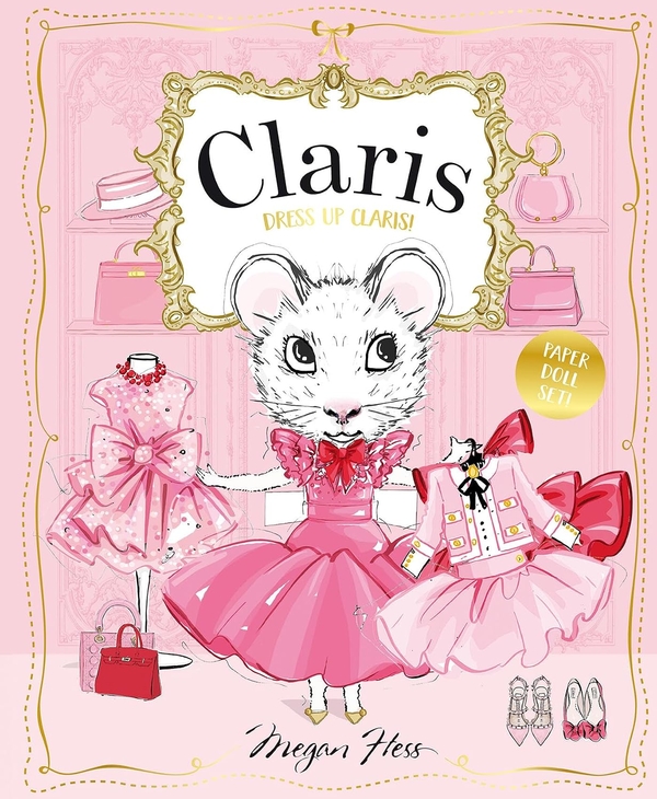 Бумажная книга «Dress Up Claris! Paper Doll Set», автор Меган Хесс - фото №1