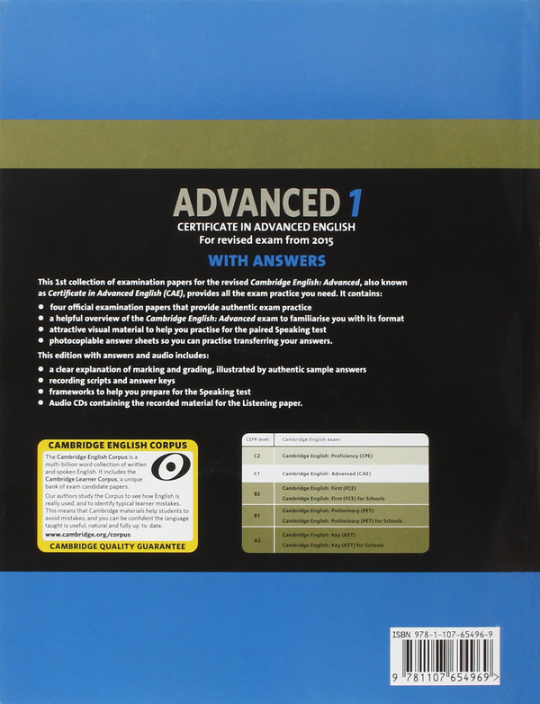 [object Object] «Cambridge English Advanced 1 for Revised Exam from 2015 Student's Book Pack» - фото №2 - мініатюра