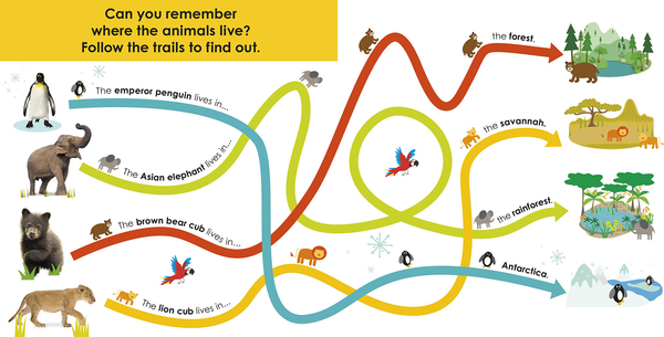 Бумажная книга «Follow the Trail Wild Animals. Take a Peek! Fun Finger Trails!» - фото №1