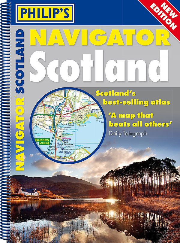 Паперова книга «Philip's Navigator Scotland : (A4 Spiral binding)» - фото №1