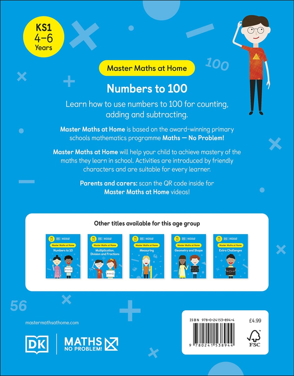 Бумажная книга «Numbers to 100. Ages 4-6 (Key Stage 1)» - фото №1