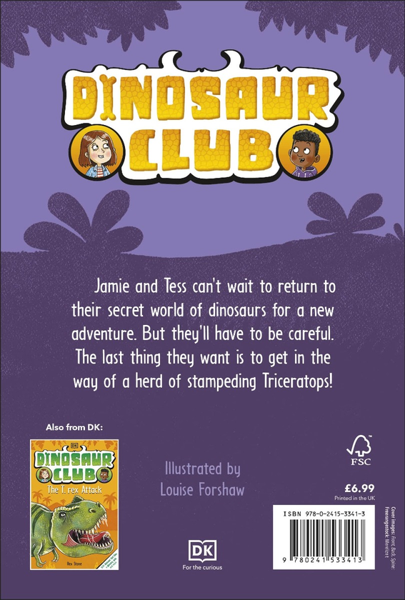 Бумажная книга «Dinosaur Club. A Triceratops Charge», автор Рекс Стоун - фото №1