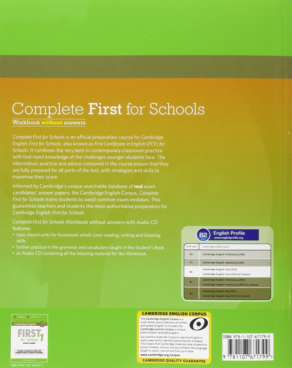 [object Object] «Complete First for Schools Workbook without Answers (+ CD-ROM)», авторів Барбара Томас, Аманда Томас, Гелен Тілойні - фото №2 - мініатюра