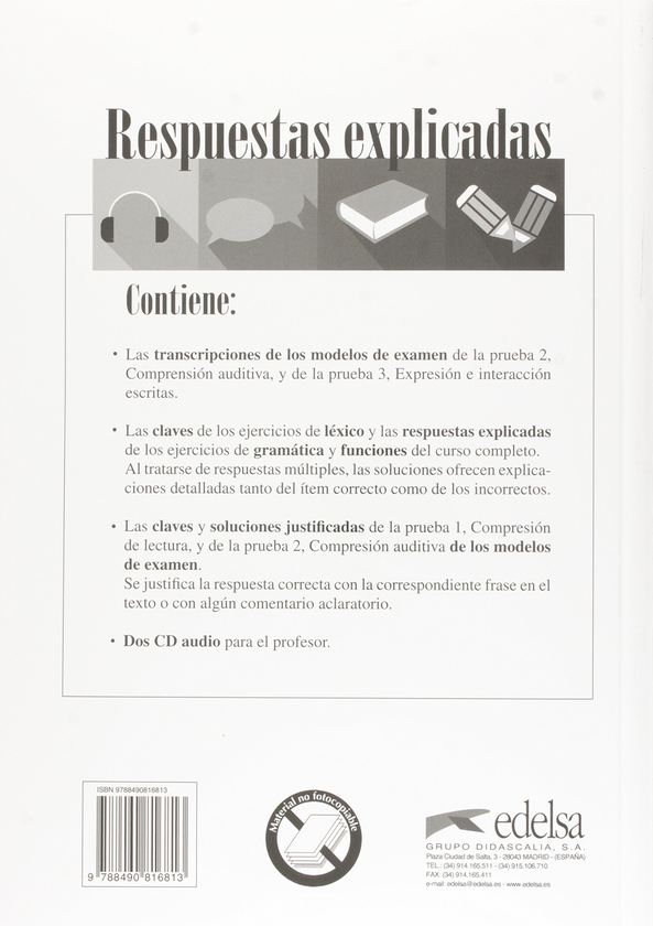Паперова книга «Especial Dele B2 Curso completo / B2 - Lösungsschlüssel zum Übungsbuch» - фото №1