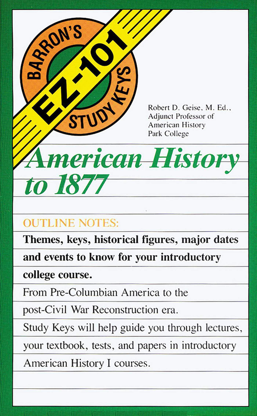 Бумажная книга «American History to 1877», автор Роберт Д. Гейз - фото №1