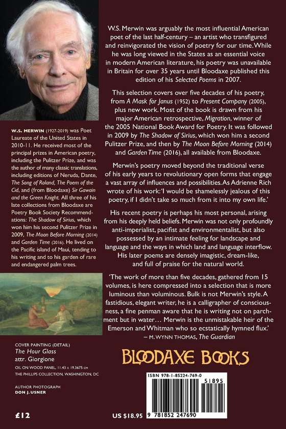 Паперова книга «W. S. Merwin. Selected Poems», автор В. С. Мервін - фото №1