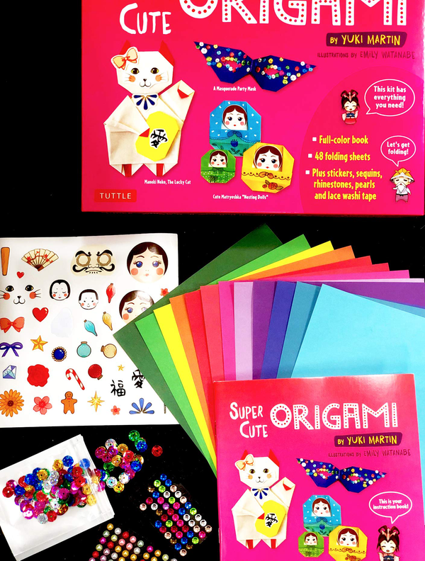 Паперова книга «Super Cute Origami Kit», автор Юкі Мартін - фото №1