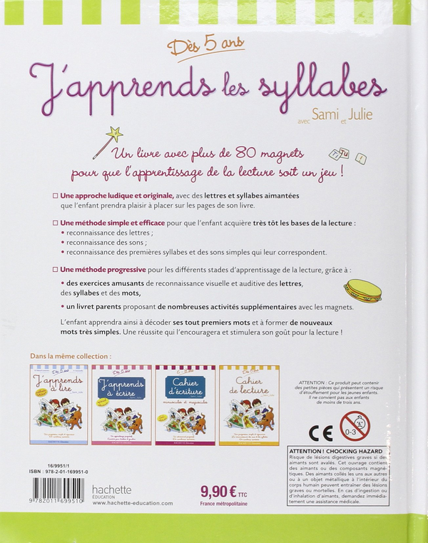 Паперова книга «J'apprends les syllabes avec Sami et Julie», автор Ален Бойєр - фото №1