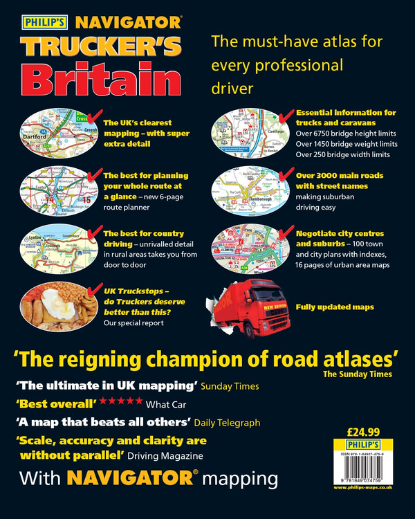 Бумажная книга «Philip's Navigator Trucker's Britain» - фото №1