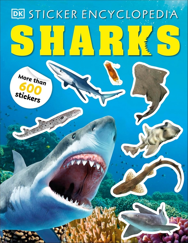 Бумажная книга «Sticker Encyclopedia Sharks: More Than 600 Stickers», автор DK (Dorling Kindersley) - фото №1