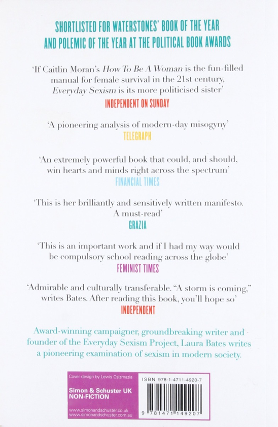 Паперова книга «Everyday Sexism», автор Лаура Бейтс - фото №1
