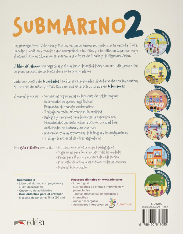 [object Object] «Submarino 2. Libro del profesor », авторів Марія Євгенія Сантана, Мар Родрігес - фото №2 - мініатюра