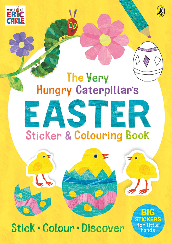 Бумажная книга «The Very Hungry Caterpillar's Easter Sticker and Colouring Book», автор Эрик Карл - фото №1