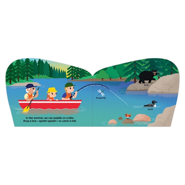 Бумажная книга «Happy Camper Shaped Board Book», автор Джилане Гофман - фото №1