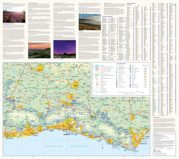 Бумажная книга «South Downs National Park Pocket Map» - фото №1