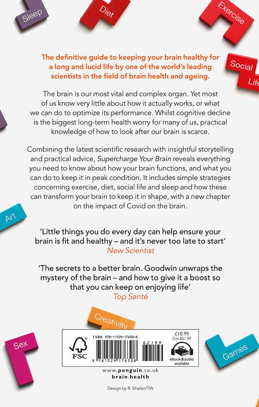 Бумажная книга «Supercharge Your Brain. How to Maintain a Healthy Brain Throughout Your Life», автор Джеймс Гудвин - фото №1