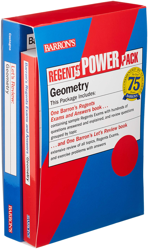 Бумажная книга «Regents Geometry Power Pack : Let's Review Geometry + Regents Exams and Answers: Geometry», автор Андре Кастанья - фото №1