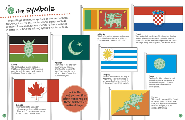 [object Object] «Flags Around the World. Ultimate Sticker Book» - фото №4 - миниатюра