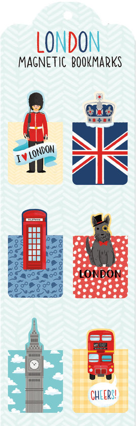 Паперова книга «London Magnetic Bookmarks» - фото №1
