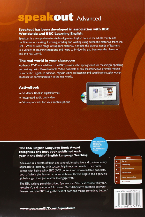 [object Object] «Speak Out. Advanced. Students' Book and DVD», авторів Френсіс Ілс, Антонія Клер, Стів Оукс - фото №2 - мініатюра