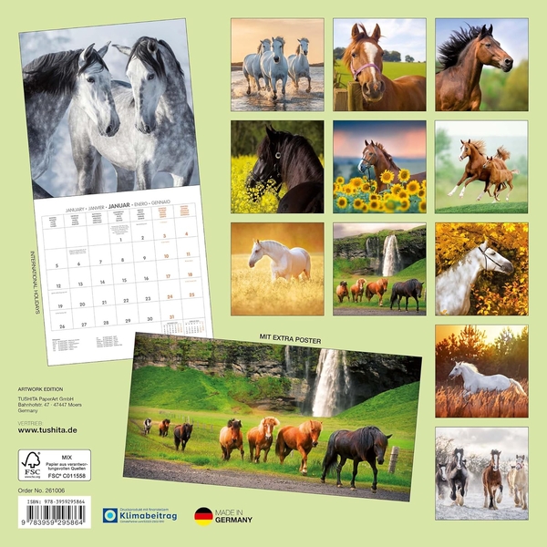Бумажная книга «Pferde/Horses/Chevaux 2026» - фото №1