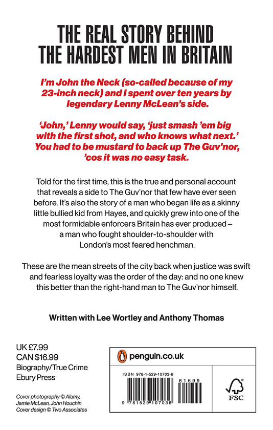 Бумажная книга «The Guv'nor and Me. My Life with Lenny McLean», авторов Ли Уортли, Джон Хоучин - фото №1