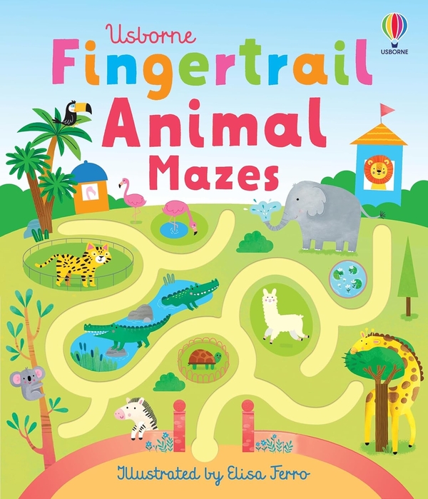 Бумажная книга «Fingertrail Animal Mazes», автор Фелисити Брукс - фото №1