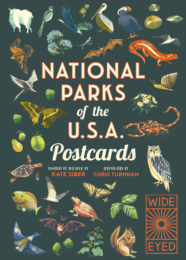 Бумажная книга «National Parks of the USA Postcards», автор Кейт Кибер - фото №1