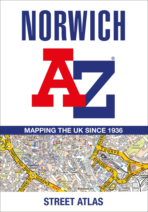 Бумажная книга «Norwich A-Z Street Atlas» - фото №1