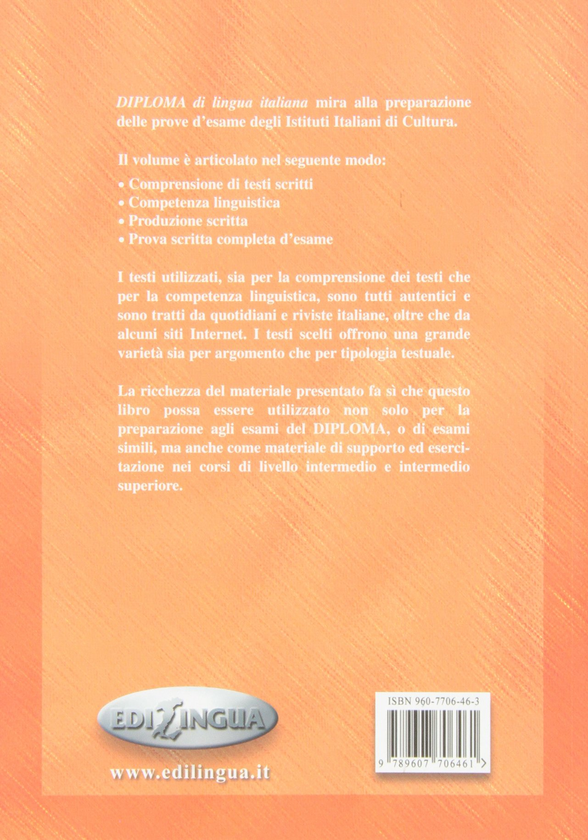 Паперова книга «Diploma di lingua italiana» - фото №1