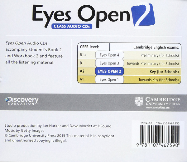 [object Object] «Eyes Open. Level 2. Class Audio CDs (3)», авторів Кері Джонс, Віккі Андерсон, Бен Гольдштейн - фото №2 - мініатюра