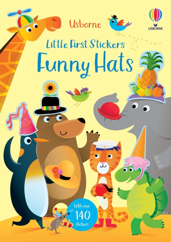 [object Object] «Little First Stickers Funny Hats», автор Джессіка Грінвелл - фото №1