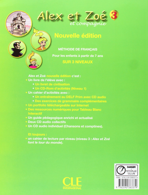 Паперова книга «Alex et Zoé et compagnie 3: Cahiers d'activités (+ CD)», автор Колетт Самсон - фото №1