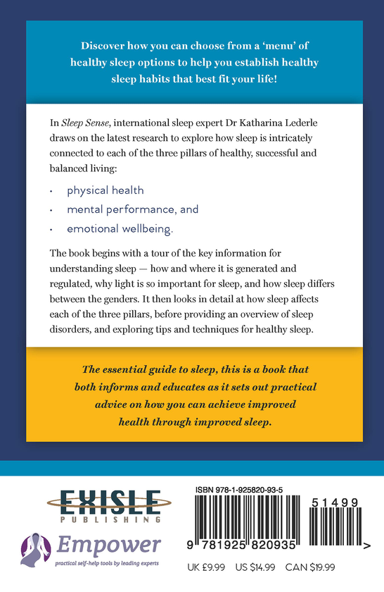 Бумажная книга «Sleep Sense. Improve your Sleep, Improve your Health», автор Катарина Ледерле - фото №1