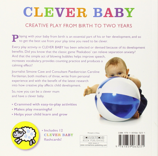 Паперова книга «Clever Baby. 100 play ideas to boost your child's development», авторів Сімона Кейв, Кароліна Фертлмен - фото №1