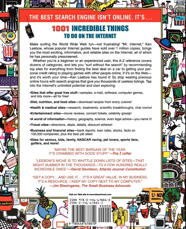 Бумажная книга «1001 Incredible Things to Do on the Internet», автор Кен Либоу - фото №1