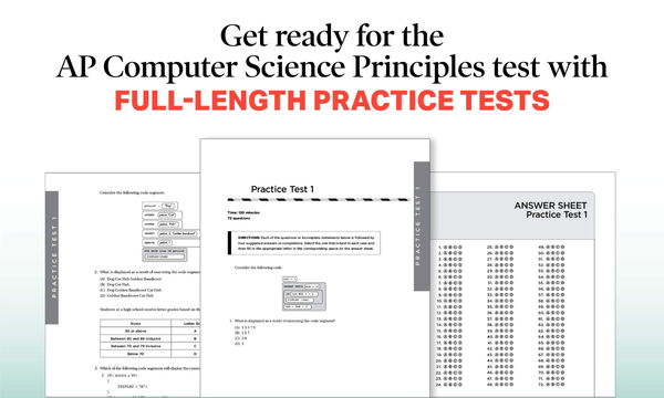 Паперова книга «AP Computer Science Principles with 3 Practice Tests», автор Сет Рейхельсон - фото №1