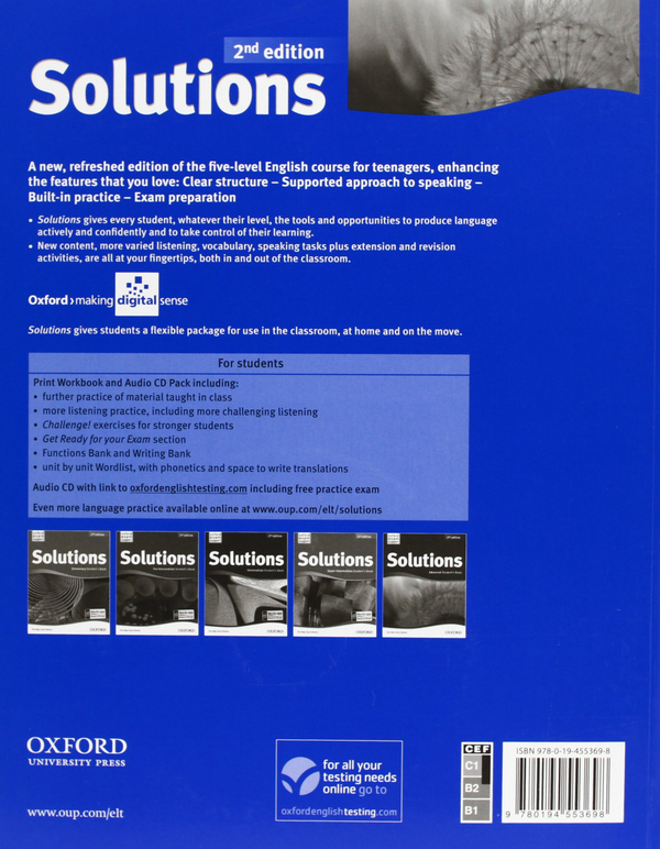 [object Object] «Solutions: Advanced Workbook (+CD Pack)», автор Кэролайн Кранц - фото №2 - миниатюра